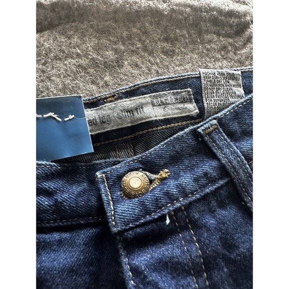 BUGLE BOY WOMENS VINTAGE 705 JEANS SIZE 10 AVERAGE DARK WASH STRAIGHT LEG - Picture 5 of 8